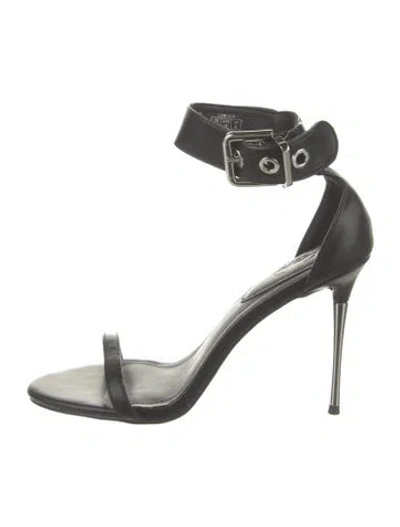 Pre-owned I.am.gia Leather Sandals In Black