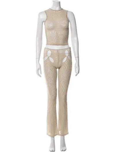 Pre-owned I.am.gia Nylon Printed Pant Set In Neutral