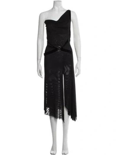 Pre-owned I.am.gia One-shoulder Midi Length Dress In Black