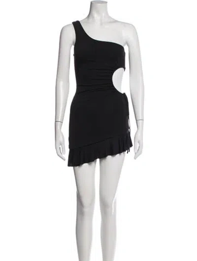Pre-owned I.am.gia One-shoulder Mini Dress In Black