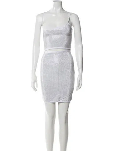 Pre-owned I.am.gia One-shoulder Mini Dress In Neutral