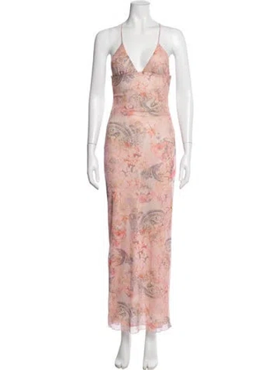 Pre-owned I.am.gia Paisley Print Long Dress In Neutral