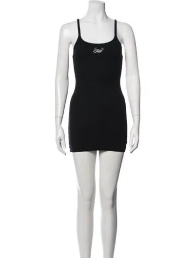 Pre-owned I.am.gia Scoop Neck Mini Dress In Black