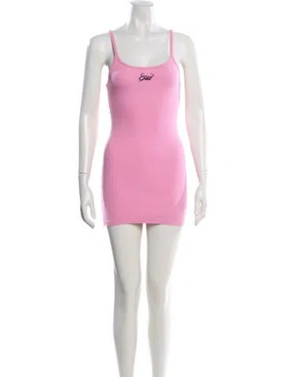 Pre-owned I.am.gia Scoop Neck Mini Dress In Pink