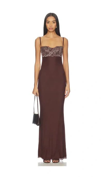 I.am.gia Silo Maxi Dress In Brown