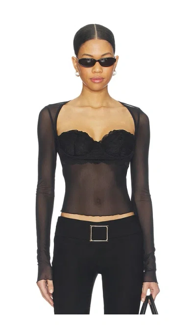 I.am.gia Silo Sleeve Top In Black