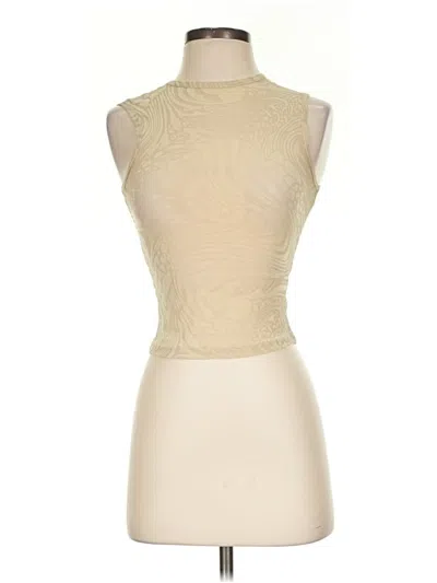 Pre-owned I.am.gia Sleeveless Top Ivory High Neck Tops