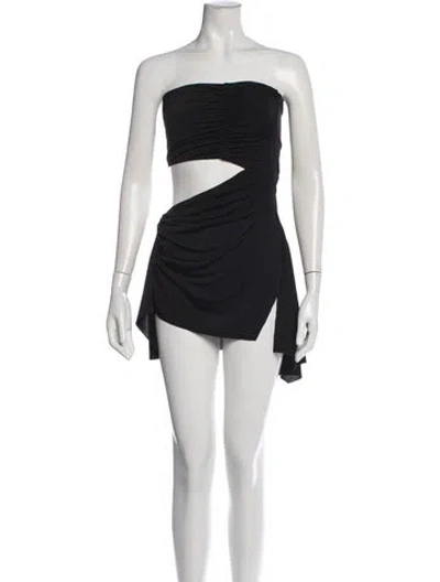 Pre-owned I.am.gia Strapless Mini Dress In Black