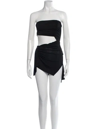 Pre-owned I.am.gia Strapless Mini Dress In Black