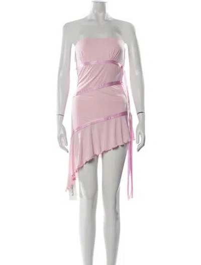 Pre-owned I.am.gia Strapless Mini Dress In Pink