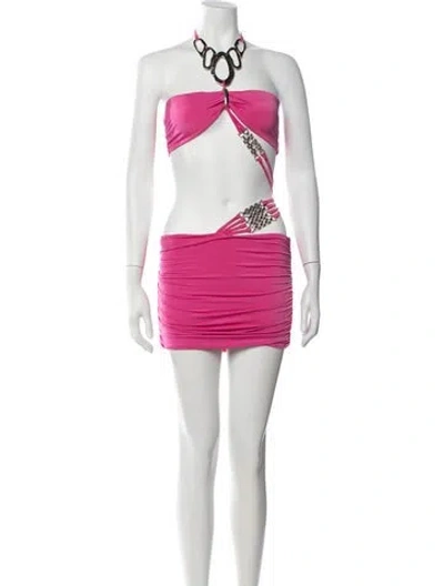 Pre-owned I.am.gia Strapless Mini Dress W/ Tags In Pink