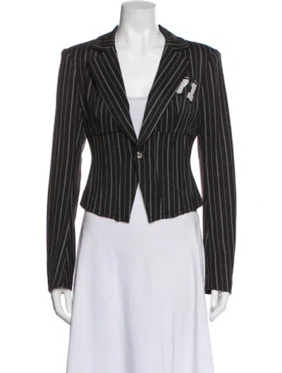 Pre-owned I.am.gia Striped Blazer W/ Tags In Gray