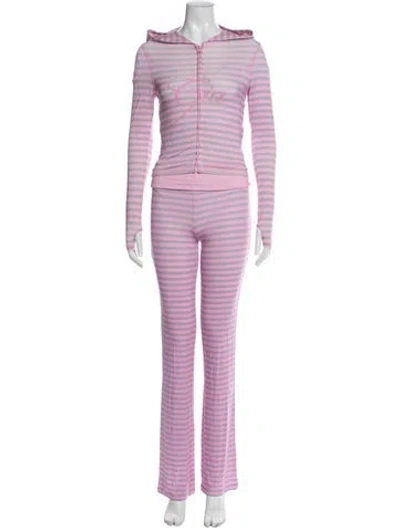Pre-owned I.am.gia Striped Pant Set W/ Tags In Purple