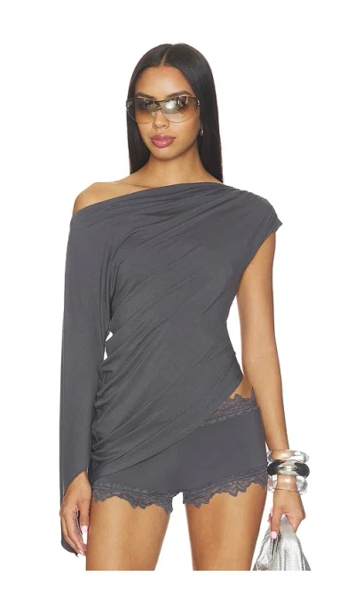 I.am.gia Violette Asymmetrical Top In Blue