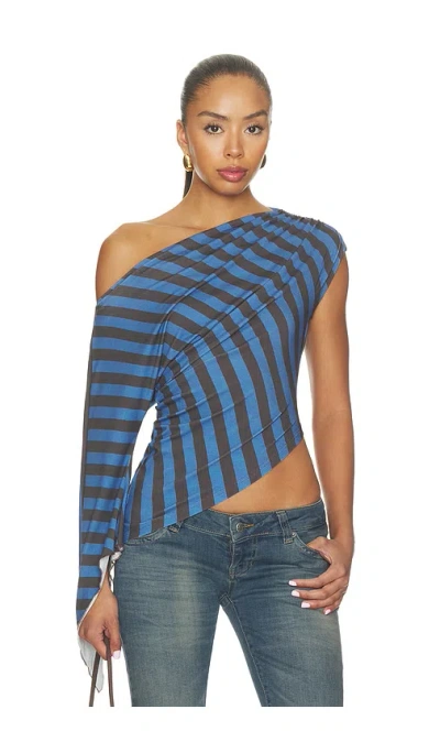 I.am.gia Violette Top In Black & Blue