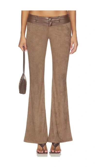 I.am.gia Viviane Suede Pant In Brown