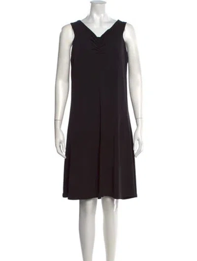 Pre-owned I.am.gia V-neck Knee-length Dress In Black