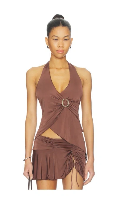 I.am.gia X Revolve Amy Top In Brown