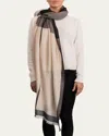 Ian Saude Brera Cashmere Wrap In Gray