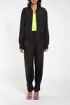 Ianua Adina Bomber Jacket In Black In Black