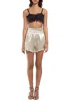 Ianua Marylin Short In Greige In Black