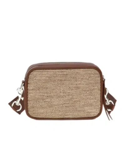 Ibeliv Alefa Raffia-design Crossbody Bag