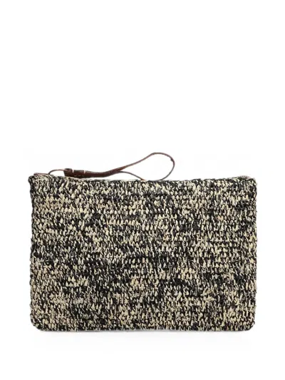 Ibeliv Tea Ampy Crocheted Raffia Pouch In White