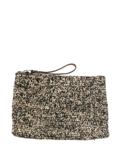 Ibeliv Tea Ampy Crocheted Raffia Pouch In White