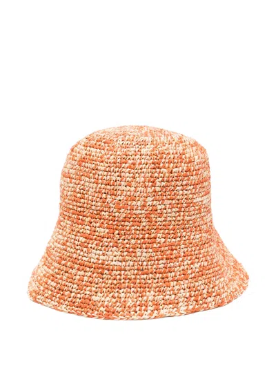 Ibeliv Andao Raffia Bucket Hat In Multi