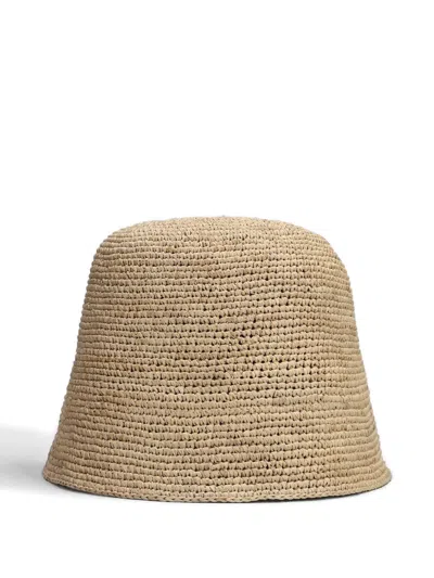 Ibeliv Andao Woven Bucket Hat In Neutral