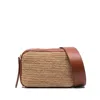 Ibeliv Alefa Raffia-design Crossbody Bag In Brown