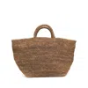 Ibeliv Raffia Woven Handle Tote Bag In Brown