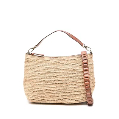 Ibeliv Mihaja Raffia Tote Bag In Brown