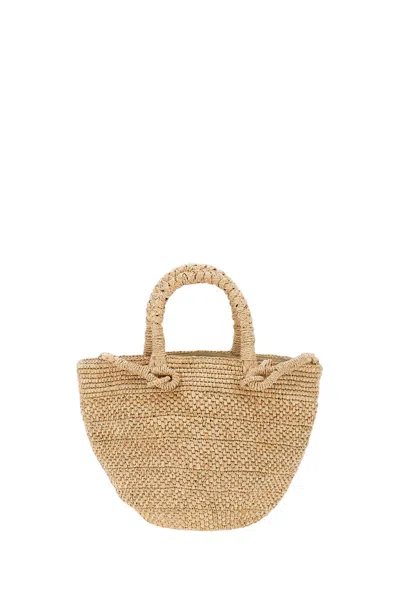 Ibeliv Beige Arona Raffia Bag In Multi