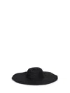 Ibeliv Black Raffia Miaro Floppy Beach Hat In Pattern