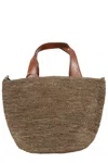 Ibeliv Mirozy Raffia Crossbody Bag In Dark Tea