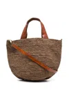 Ibeliv Mirozy Raffia Crossbody Bag In Brown