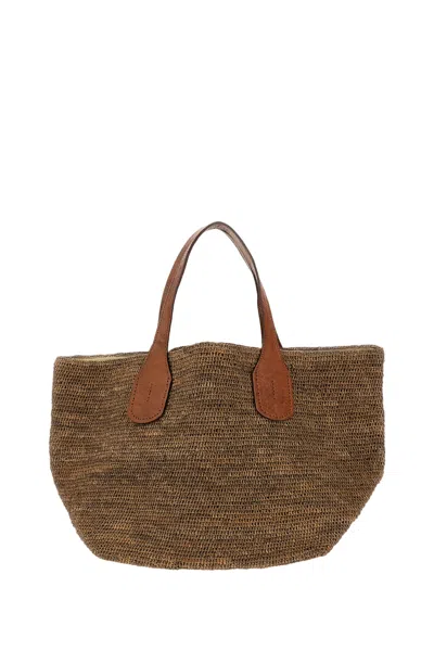 Ibeliv Brown Tokyo Ii Raffia Bag