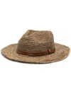 Ibeliv Safari Woven Straw Hat In Dark The