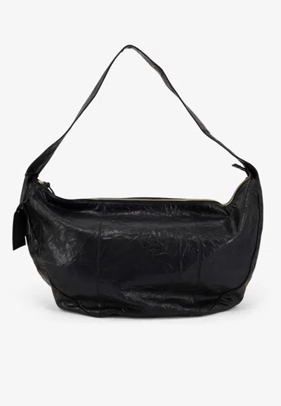 Ibeliv Clip Crinkled Crossbody Bag In Black