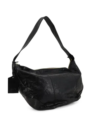 Ibeliv Clip Leather Shoulder Bag In Black
