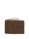 Ibeliv Club Clutch Bag In Braun