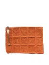 Ibeliv Tanala Woven Clutch In Orange
