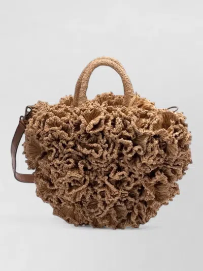 Ibeliv Crossbody Bag Detachable Strap Top Handles In Brown