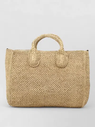 Ibeliv Crossbody Bag Detachable Strap Top Handles Woven