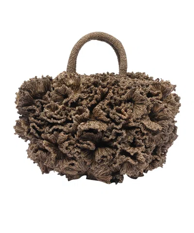 Ibeliv Double Handle Shoulder Bag In Brown