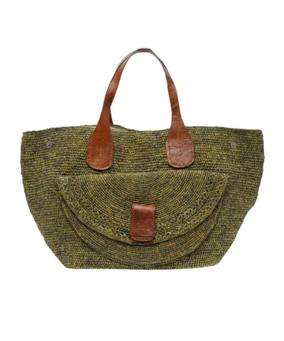 Ibeliv Double Handle Shoulder Bag In Green
