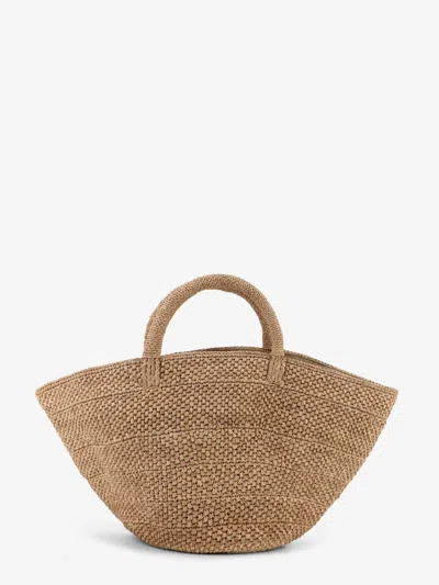 Ibeliv Ela Raffia Handbag In Beige