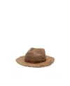 Ibeliv Safari Woven Straw Hat In Brown