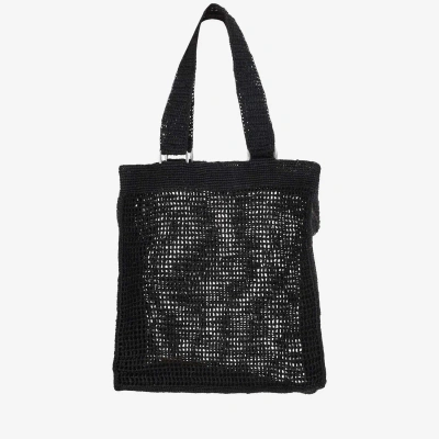Ibeliv Raffia Tote Bag In Black